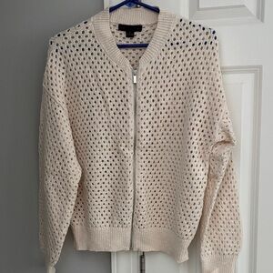 Sanctuary Cream Open-Knit Women's Cardigan